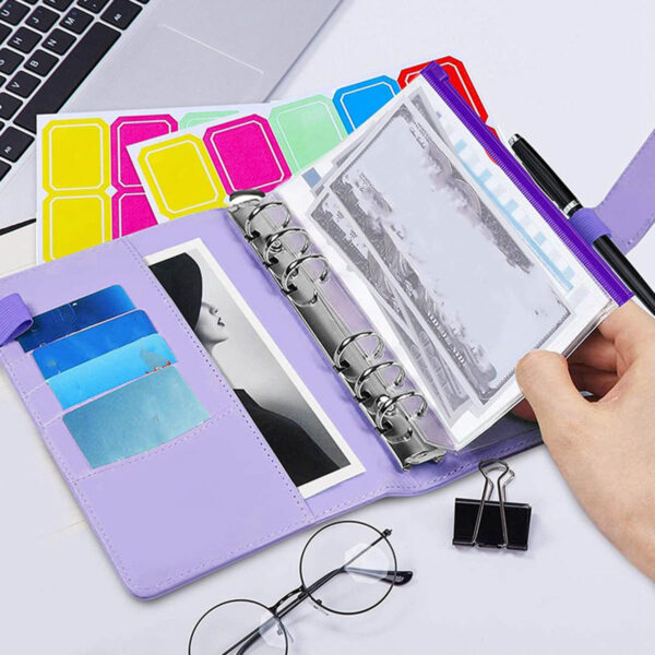 GA1661---Budget Binder With Zipper Envelopes - Image 4