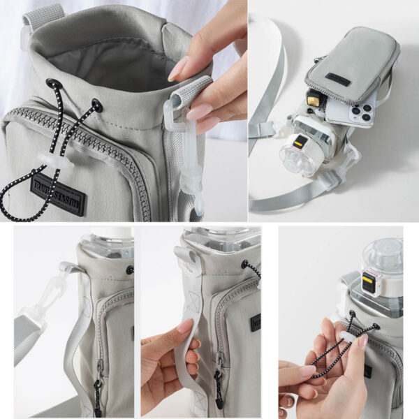 GA1668---Water Bottle Carrier Holder Sling Bag - Image 4