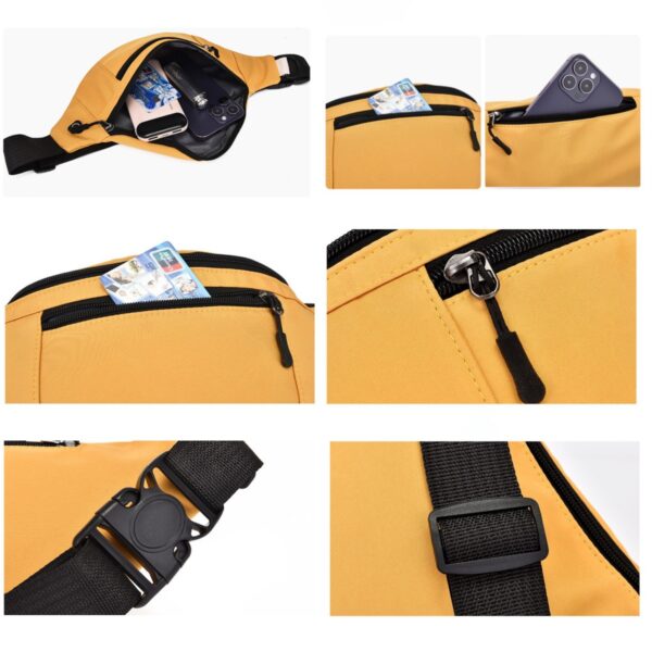 GA1583---Men Women Canvas Fanny Pack - Image 4