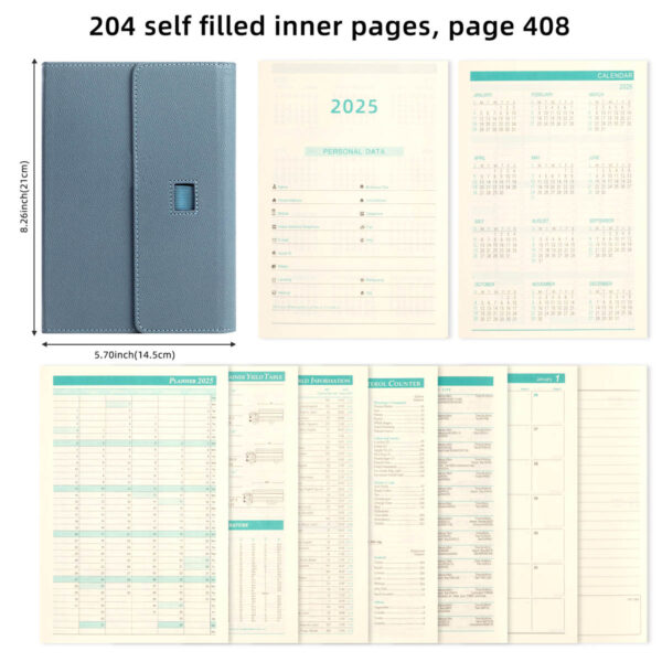 GA1616---A5 Tri-fold Notebook 2025 Planner - Image 5
