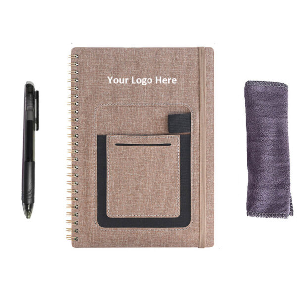 GA1703---Leather A5 Erasable Notebook