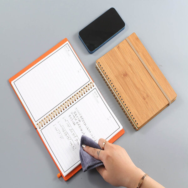 GA1703---Leather A5 Erasable Notebook - Image 5