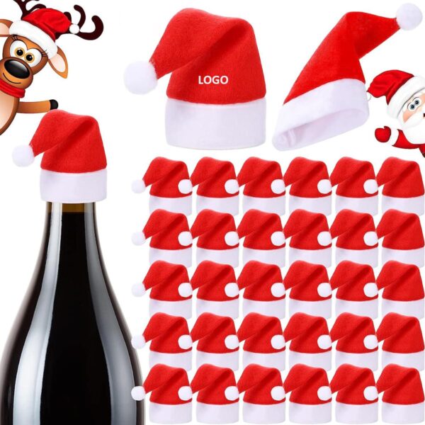 GA7012---Christmas Santa Hats Silverware Holders