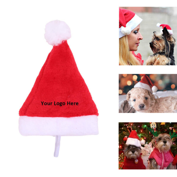 GA7018---Christmas Santa Hat For Dogs Cats