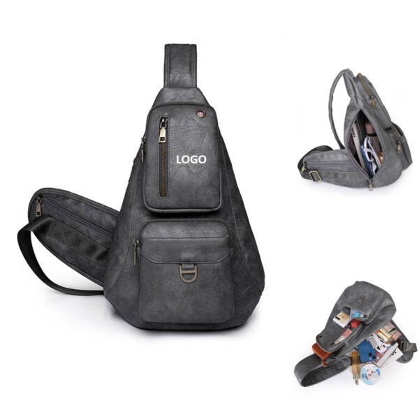 GA1721---Leather Sling Crossbody Backpack
