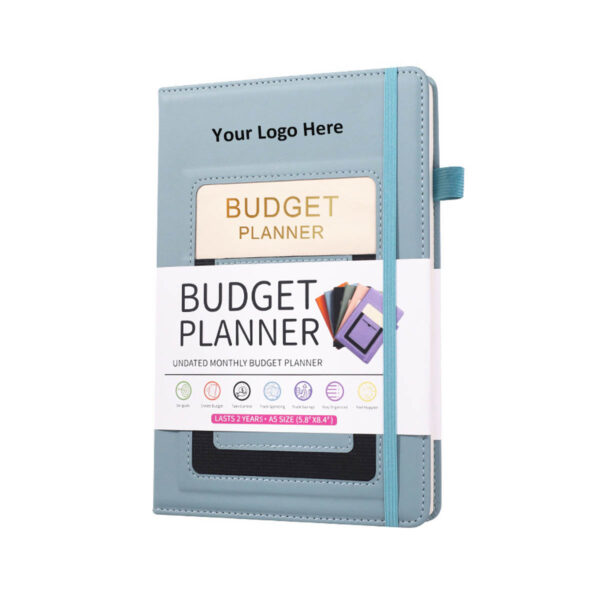 GA1729---Budget Planner Leather Cover Notebook