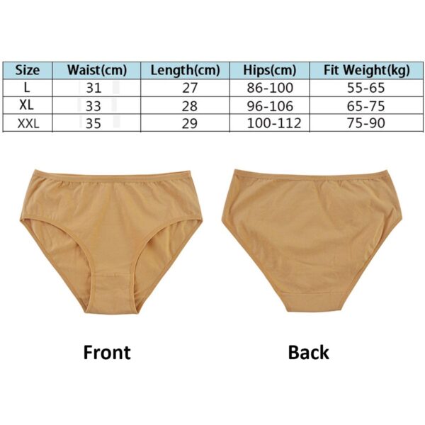 GA1708---Womens Underwear Cotton Briefs - Image 2