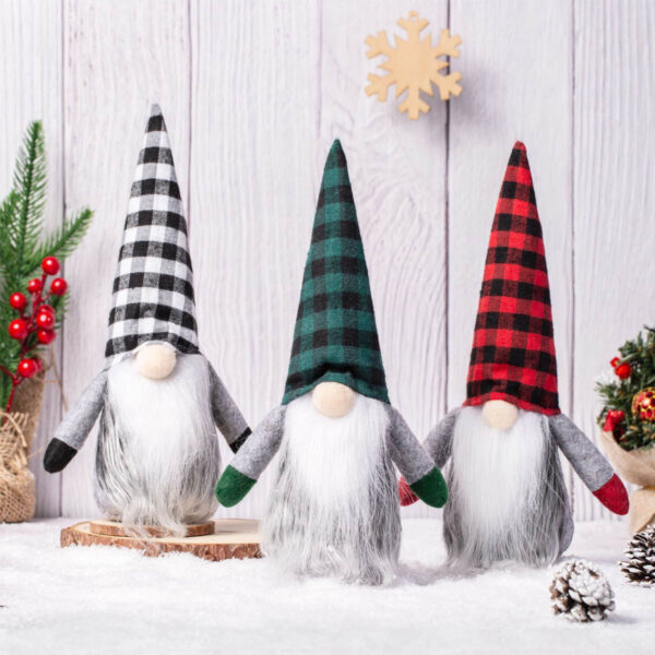 GA7013---Christmas Gnomes Plush Decoration - Image 2