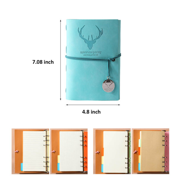 GA1733---Loose-Leaf Notebook Leather Cover - Image 2