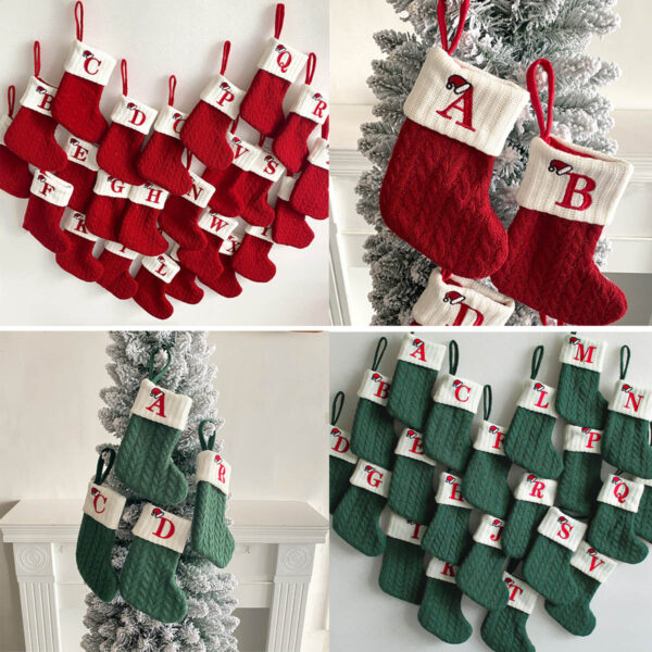 GA7006---Knitted Christmas Stockings - Image 3