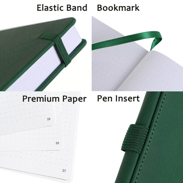 GA1710---Hardcover A5 Dotted Journal - Image 3