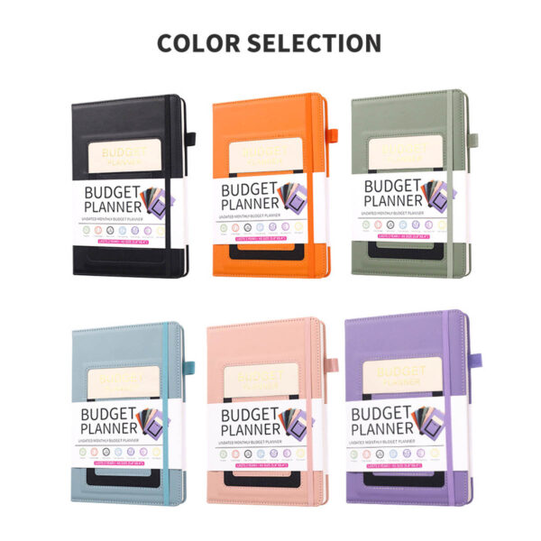 GA1729---Budget Planner Leather Cover Notebook - Image 3