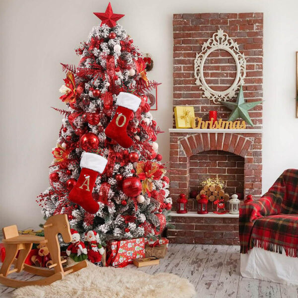 GA7005---18 Inches Monogrammed Christmas Stockings - Image 4