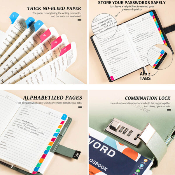GA1715---A5 Password Book With Lock - Image 5