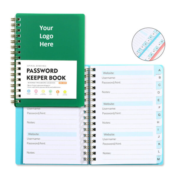 GA1767---A6 Password Keeper Book