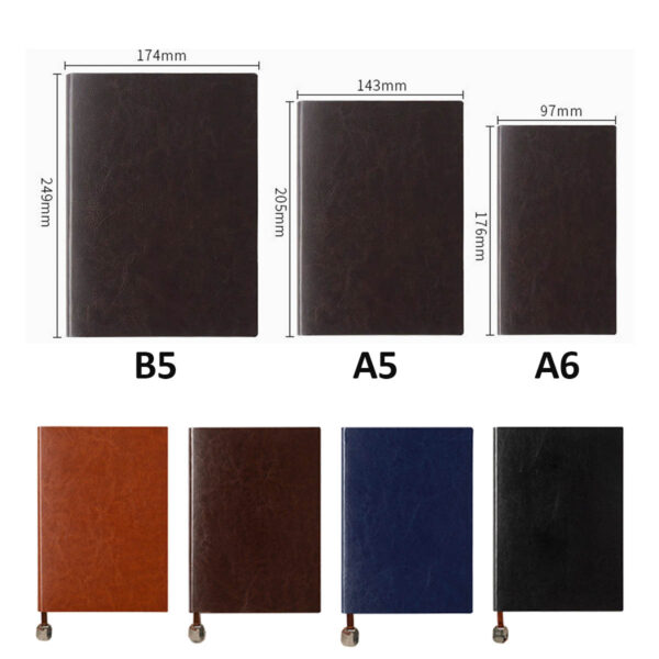 GA1762---Soft Leather Cover A6 Notebook - Image 2