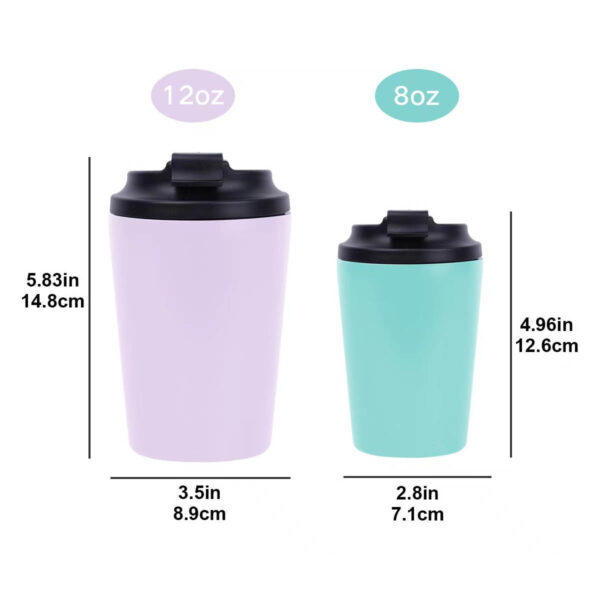 GA1769---8 oz Stainless Steel Coffee Mug - Image 2