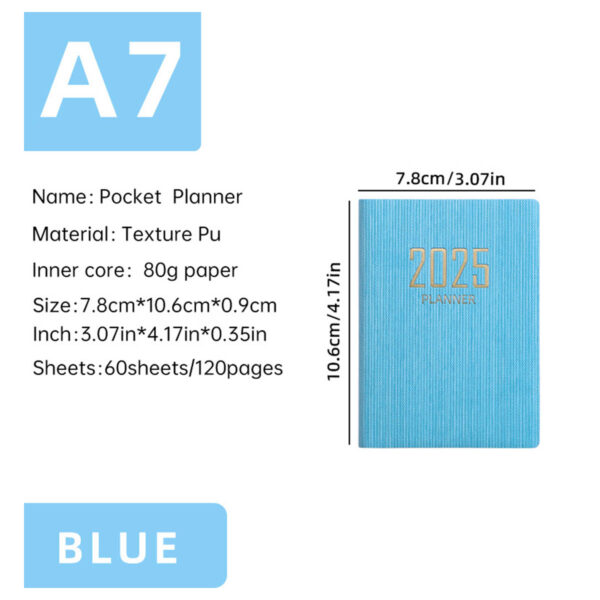 GA1775---Leather A7 Planner Notebook - Image 2
