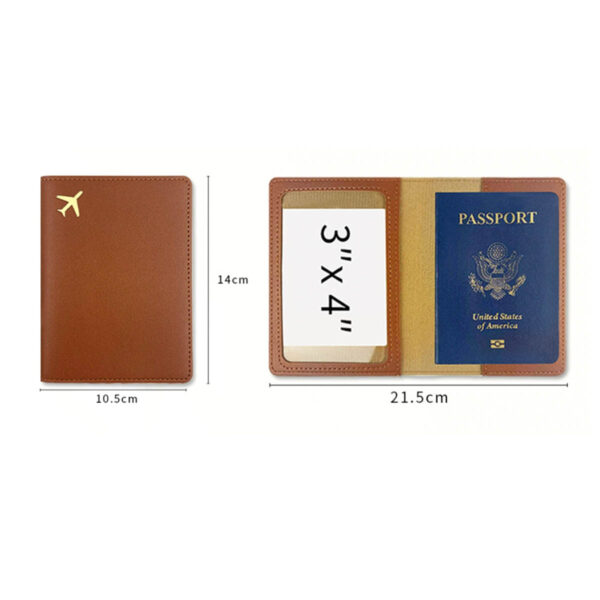 GA1784---Leather Passport Holder Cover - Image 2
