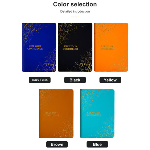 GA1787---Lined Notebook A5 Leather Cover - Image 4