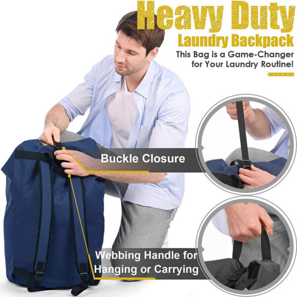 GA1799---Laundry Backpack Bag - Image 4