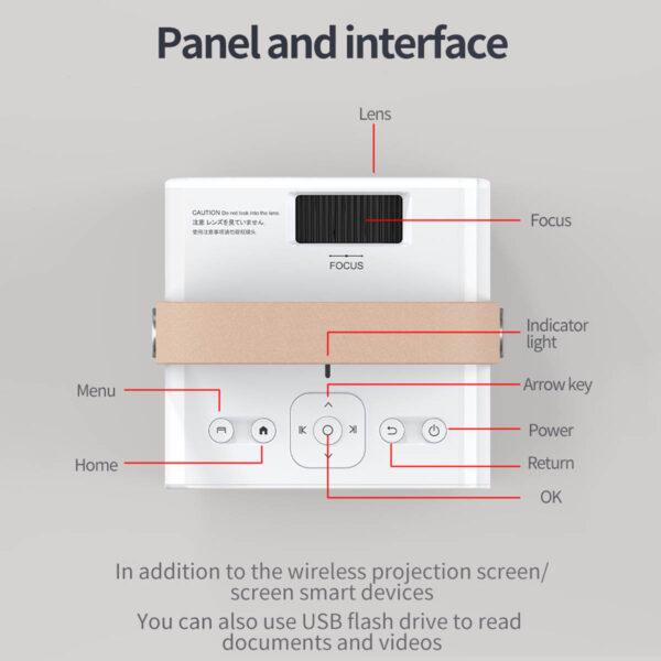 GA1807---Smart Projector 720P - Image 4